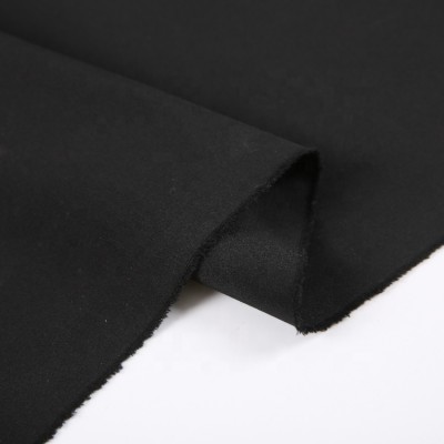 Low Moq Solid Geotextile Double Layer Nylon Black Plain Algodon Cotton Fabric